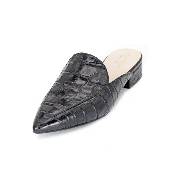 Cole Haan Women's ‘Piper’ Moc Croc Leather Mules Size: 7 B - Picture 4 of 8